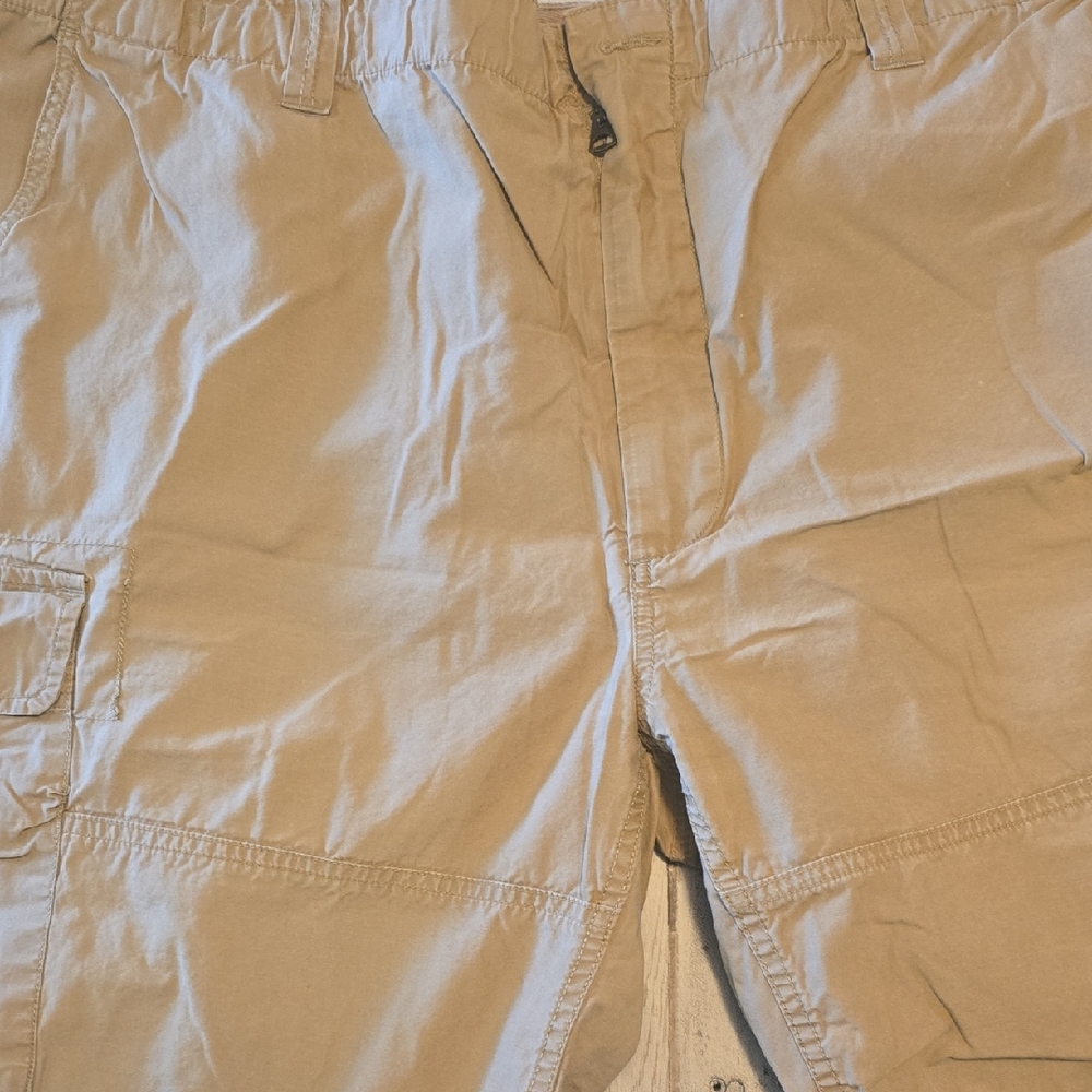 Ralph Lauren Tan Cargo Shorts Lightweight Cotton Blend